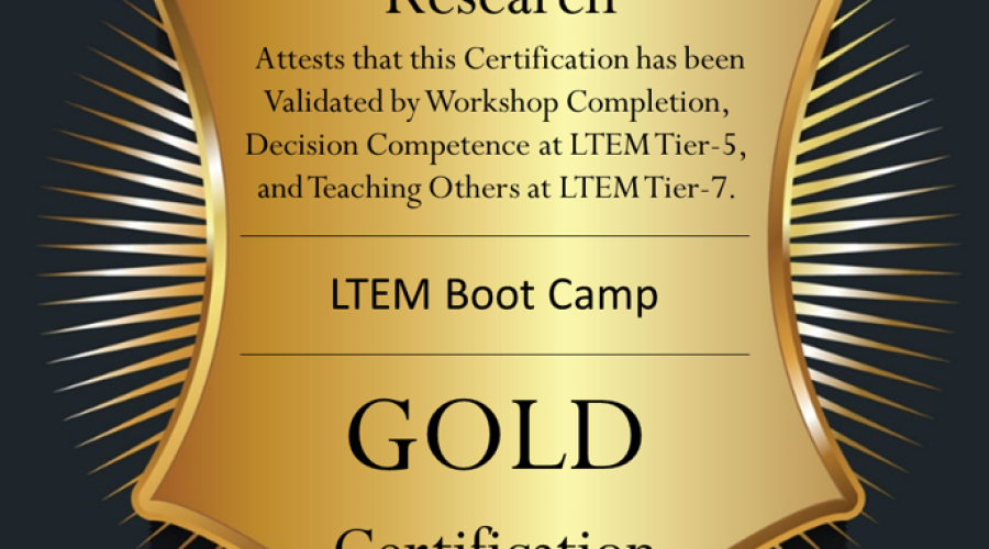 Learning Transfer Evaluation Model Gold Certification